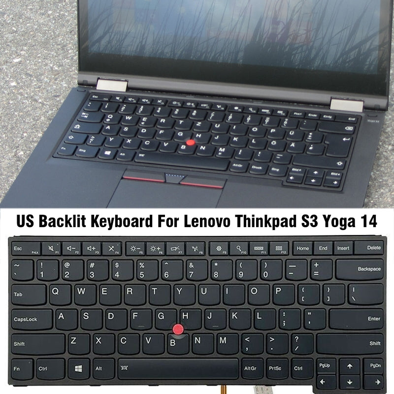 Clavier complet avec rétroéclairage Lenovo Thinkpad S3 Yoga 14