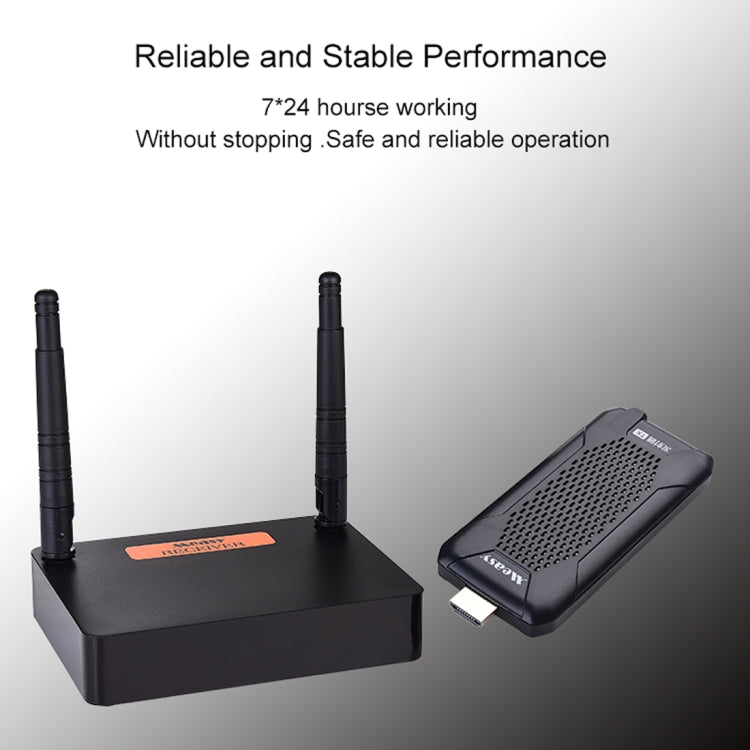 Measy FHD656 Mini 1080P HDMI 1.4 HD Wireless Audio Video Transmitter Receiver Broadcast System Extender Transmission Distance: 100m UK Plug
