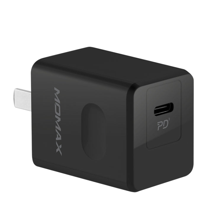 Momax UM15 PD 20W Single Port Fast Charging Travel Charger Power Adapter (Black)