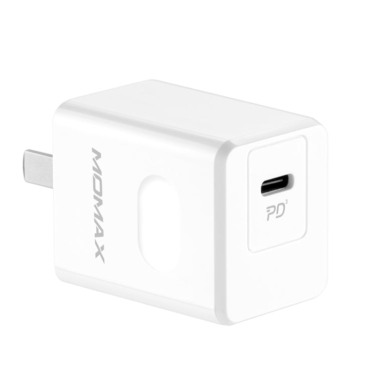 Momax UM15 PD 20W Single Port Fast Charging Travel Charger Power Adapter (White)