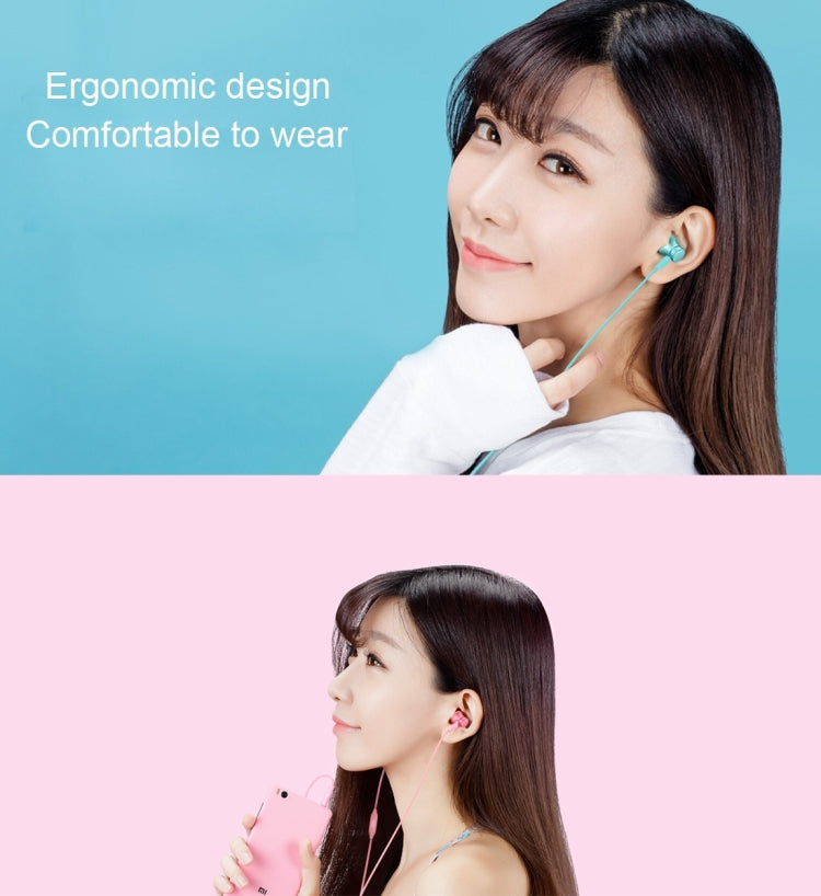 Écouteurs de base d'origine Xiaomi MI Écouteurs de base avec contrôle filaire + prise en charge du microphone et rejet d'appels (noir)