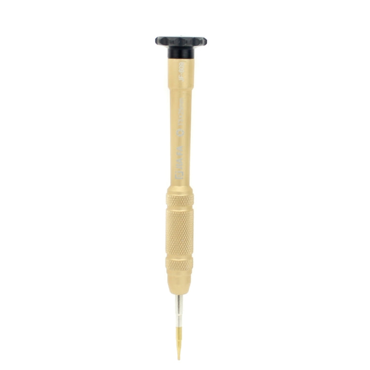 Herramienta de Reparación Profesional Herramienta abierta Destornillador de tubo con punta hexagonal T3 de 25 mm (dorado)