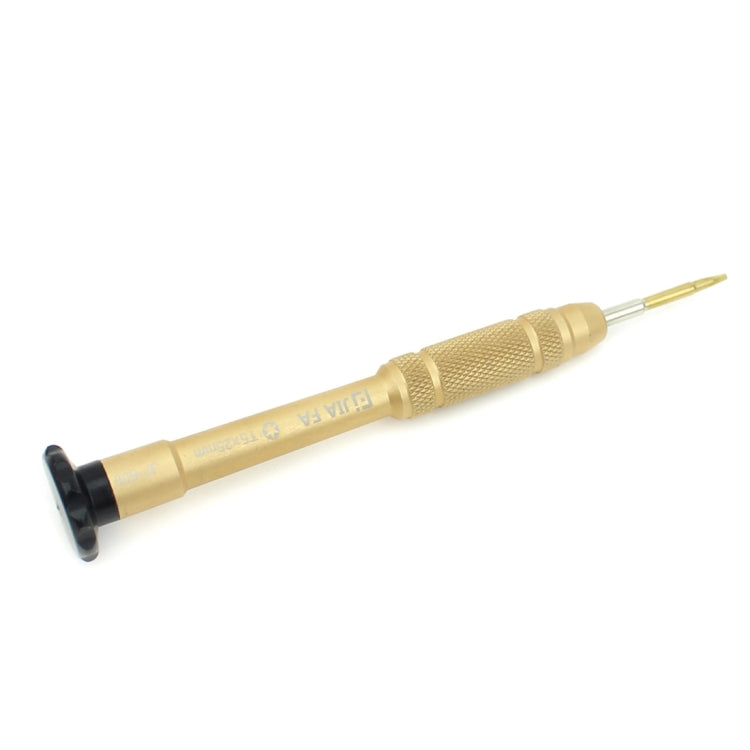 Herramienta de Reparación Profesional Herramienta abierta Destornillador hexagonal T5 de 25 mm (dorado)