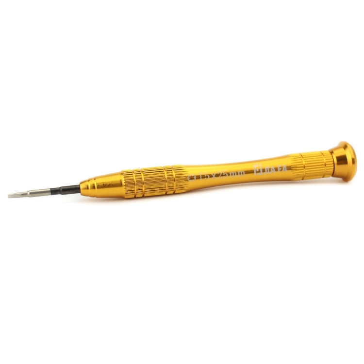 Herramienta de Reparación Profesional Herramienta abierta Destornillador de punta hexagonal T5 de 25 mm (dorado)