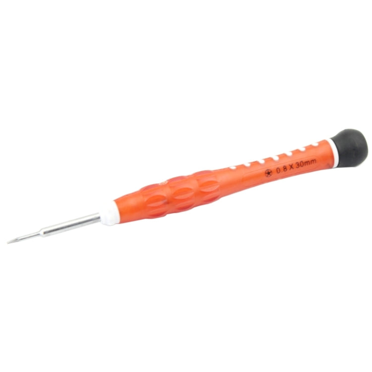 Herramienta de Reparación Profesional Herramienta abierta Destornillador de Enchufe con punta de pentáculo de 0.8 x 30 mm (Naranja)