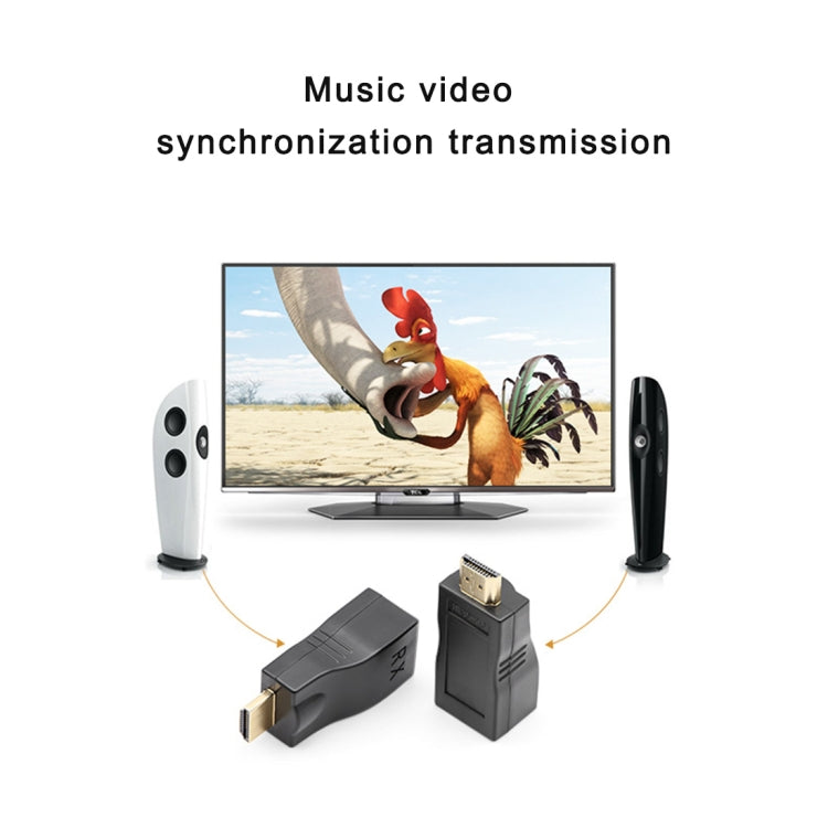 Amplifier HDMI Cat 5e / 6 Compact 30m - Audio Video Extender - Audio Video