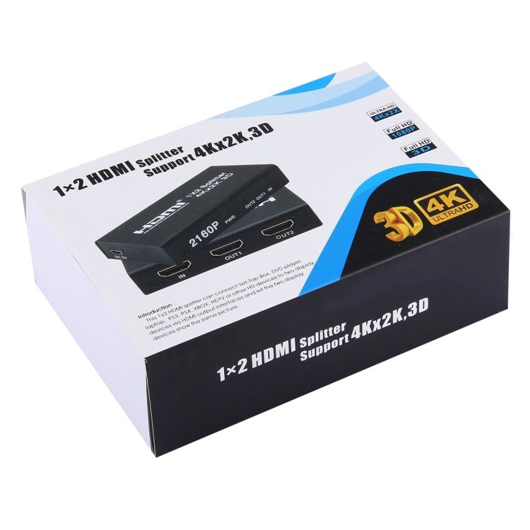 1x2 2160P Mini HDMI Switch Splitter Support 4Kx2K 3D