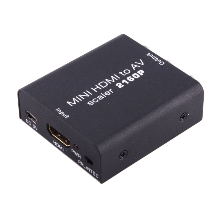 Convertidor de Señal de video compuesto Mini HDMI a AV / CVBS (Negro)