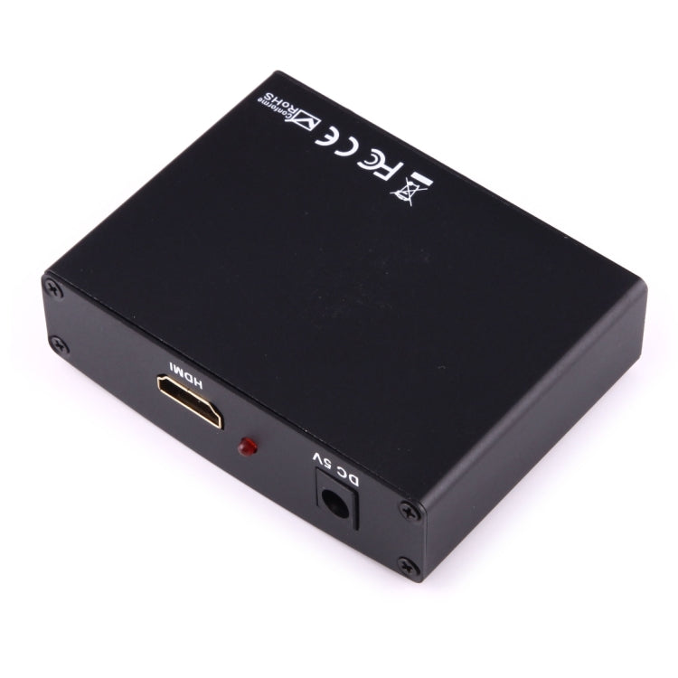 1080P HD HDMI to YPbPr and Audio R/L Video Adapter Converter (Black)