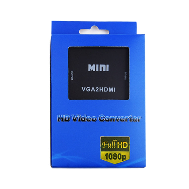 HOWEI HW-2107 HD 1080P Mini VGA a HDMI Scaler Box Audio Video Convertidor Digital