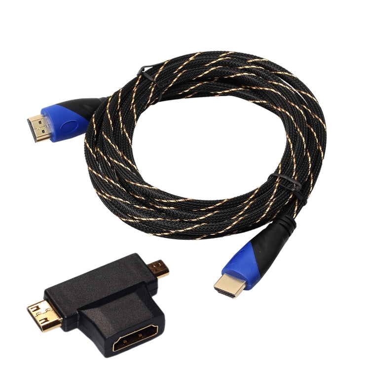 Cable de vídeo y datos para decodificador de TV HD 3D blindado HDMI 14+1/