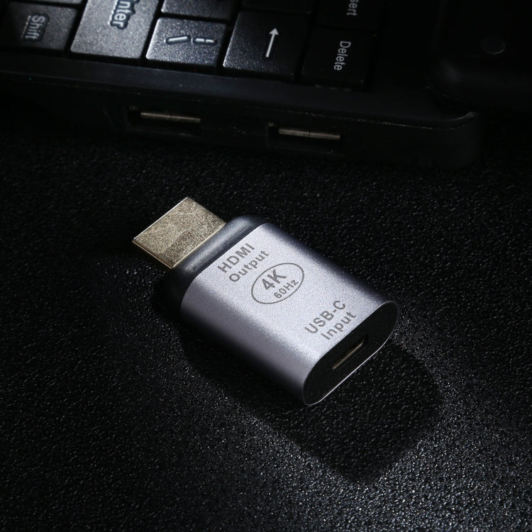 Adaptador de aleación de Aluminio Type-C / USB-C Hembra a HDMI Macho