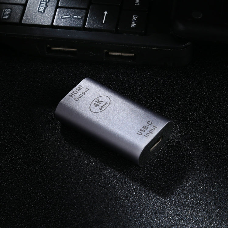 Adaptador de aleación de Aluminio Hembra tipo C / USB-C a HDMI Hembra
