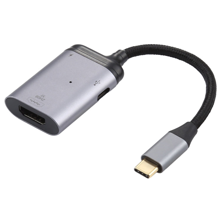 Cable adaptador de sincronización de datos 4K 60Hz USB-C / Type-C a HDMI + PD