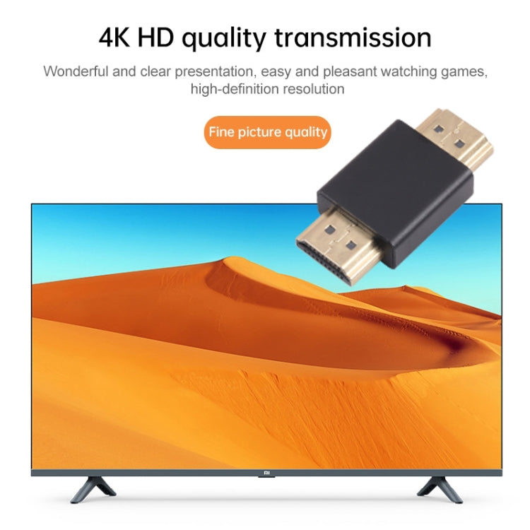 Adaptateur HDMI mâle vers mâle plaqué or (noir)