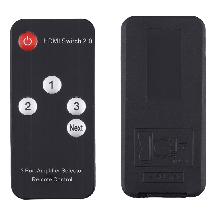 Interruptor HDMI 2.0 3X1 4K / 60Hz con Control remoto Enchufe de la UE