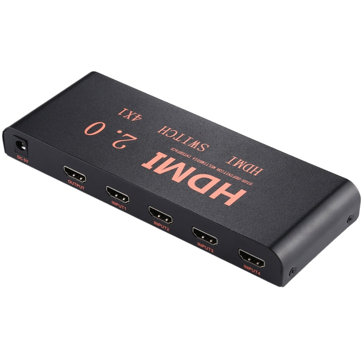 Interruptor HDMI 2.0 4X1 4K / 60Hz con Control remoto Enchufe de la UE