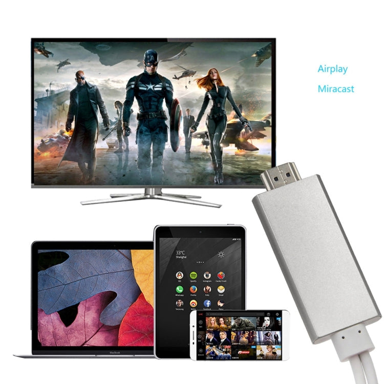 Adaptador Compatible con iPhone iPad a HDMI Cable adaptador HDMI
