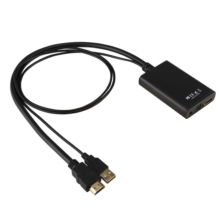 HDMI to HDMI + 3.5mm Audio + SPDIF 4K x 2K 3D Converter Support Power Supply