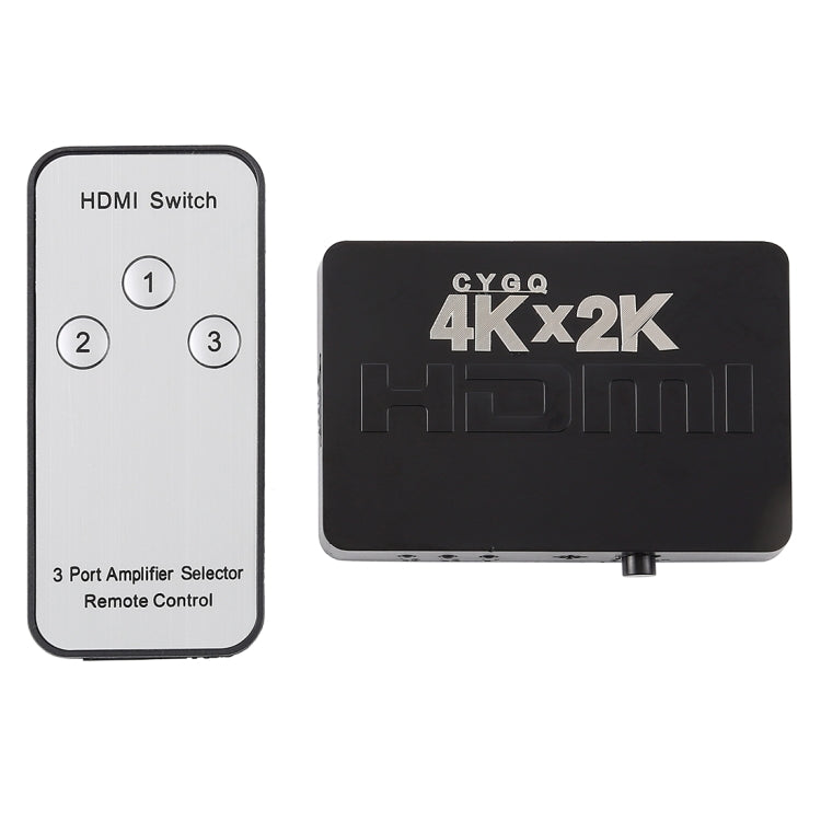3 Port 4K HDMI Switch with Remote Control