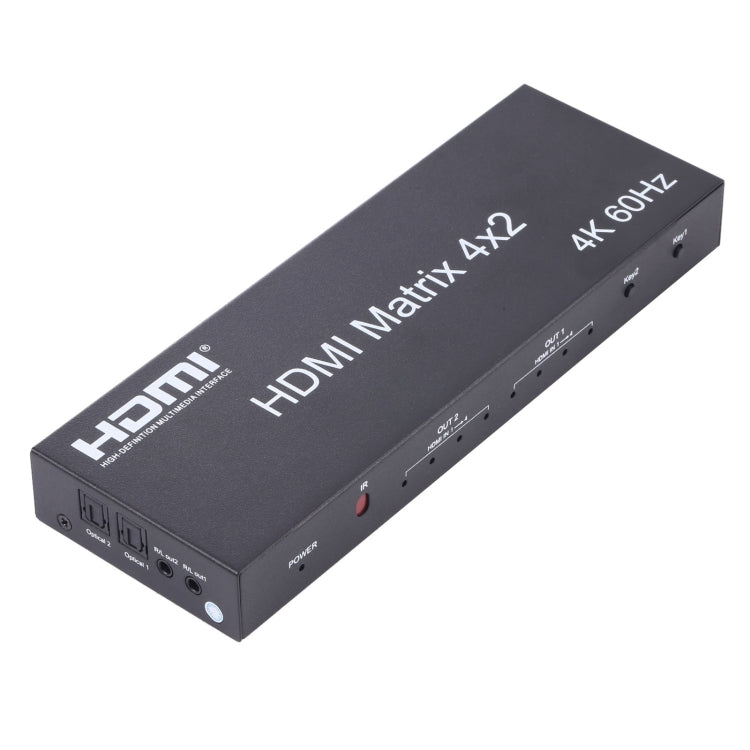 HDMI 4x2 Switcher / Matrix Splitter with Remote Controller Support ARC / MHL / 4KX2K / 3D 4 Ports HDMI Input 2 Ports HDMI Output