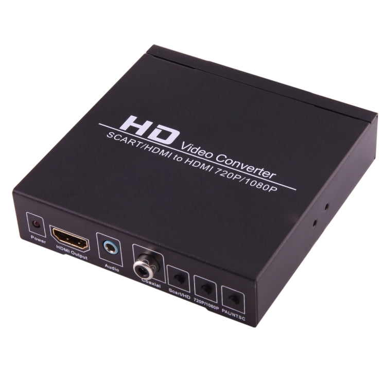 NEWKENG NK-8S SCART+ HDMI to HDMI 720P/1080P HD Video Converter Adapter Scaler Box
