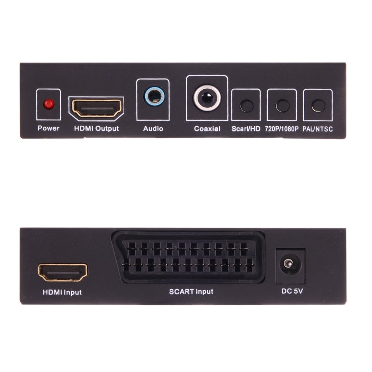NEWKENG NK-8S SCART + HDMI a HDMI 720P / 1080P HD Video Converter Adaptador Scaler Box