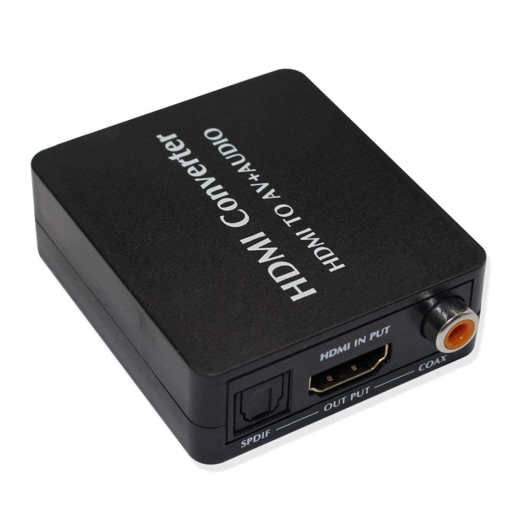 Convertisseur audio HDMI vers AV Prise en charge de l'audio coaxial SPDIF NTSC PAL Vidéo composite Adaptateur HDMI vers 3RCA pour TV / PC / PS3 / DVD Blue-ray