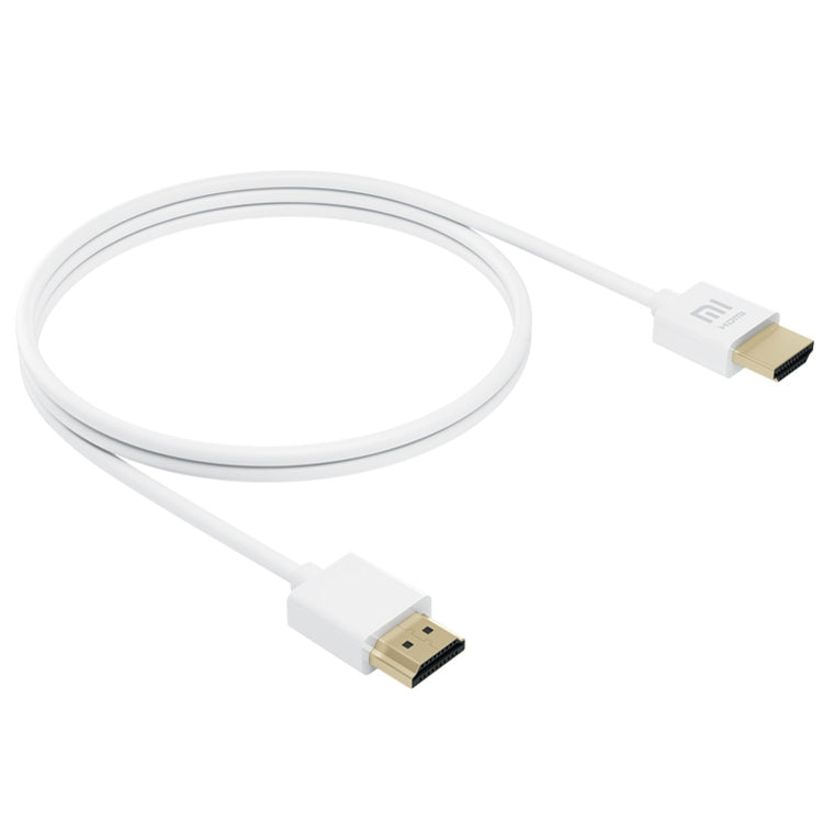 Original Xiaomi 4K HD HDMI Data Cable TV Video Cable with 24K Gold Plated Plug Support 3D Length: 3m (White)