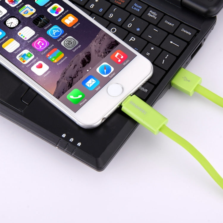 HAWEEL 2 en 1 Micro USB y Cable de Carga de Sincronización de Datos de 8 Pines a USB Para iPhone Galaxy Huawei Xiaomi LG HTC y otros Teléfonos Inteligentes Longitud: 1 m (verde)