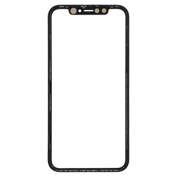 Front Screen Outer Glass Lens with Frame for iPhone 11 (Black)