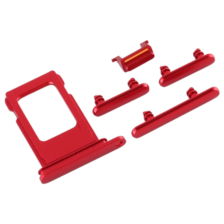 SIM Card Tray + Side Key for iPhone 11 (Red)