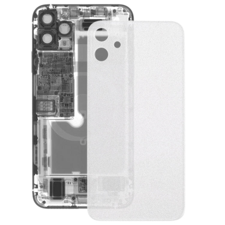 Tapa de Batería de Cristal esmerilado Transparente Para iPhone 11 (Transparente)