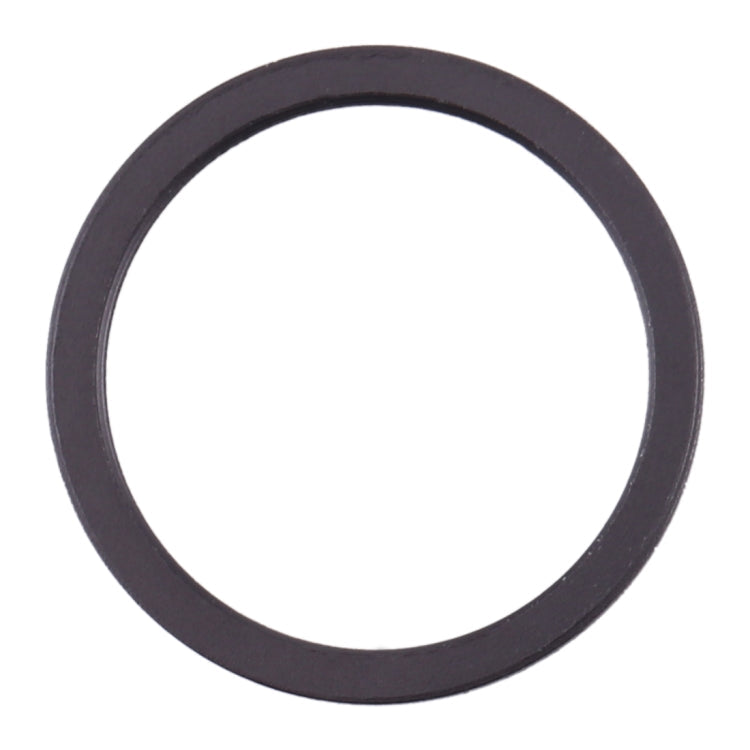 2 Pieces Back Camera Glass Lens Metal Protective Hoop Ring for iPhone 11 (Black)