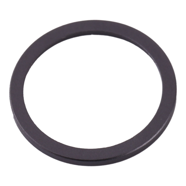 2 pièces anneau de protection en métal pour lentille en verre de caméra arrière pour iPhone 11 (noir)