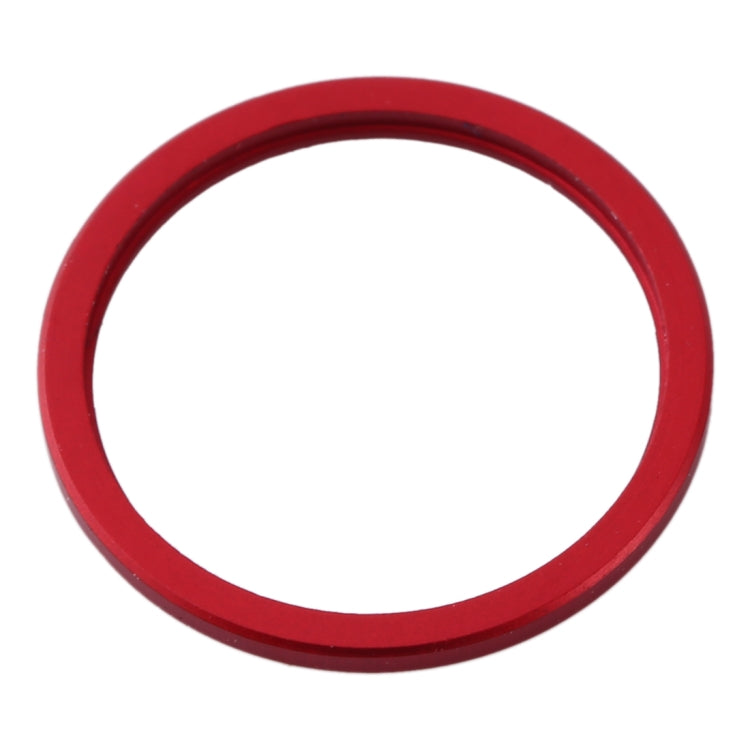 2 pièces anneau de protection en métal pour lentille en verre de caméra arrière pour iPhone 11 (rouge)