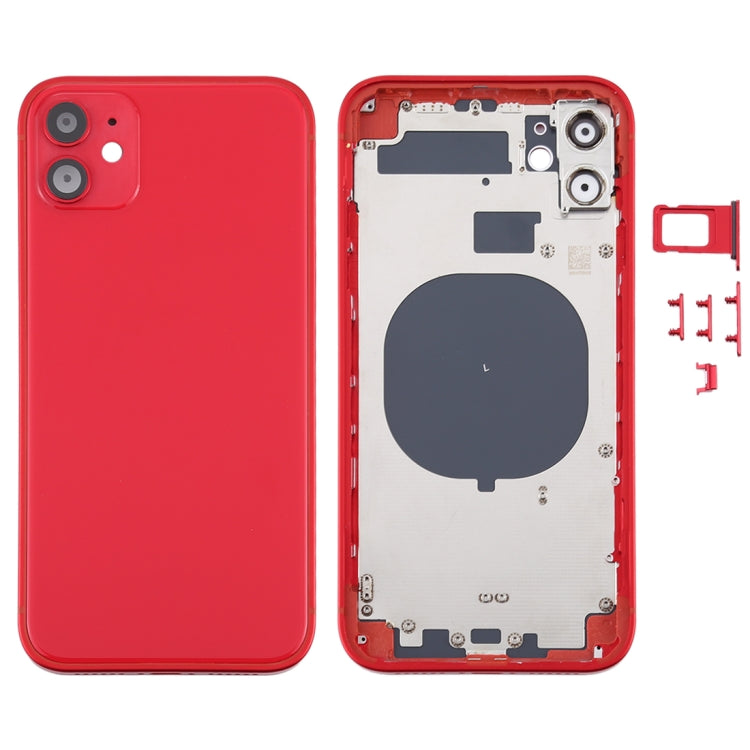 Cubierta de la Carcasa Trasera con apariencia de Imitación de iPhone 12 Para iPhone 11 (Rojo)