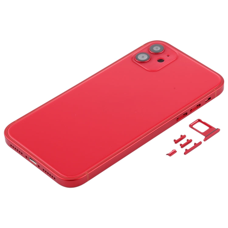 Cubierta de la Carcasa Trasera con apariencia de Imitación de iPhone 12 Para iPhone 11 (Rojo)