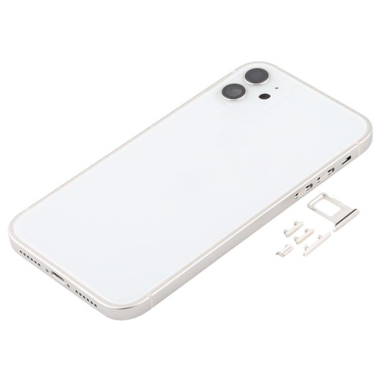 iPhone 12 Imitation Look Back Housing Cover For iPhone 11 (White)
