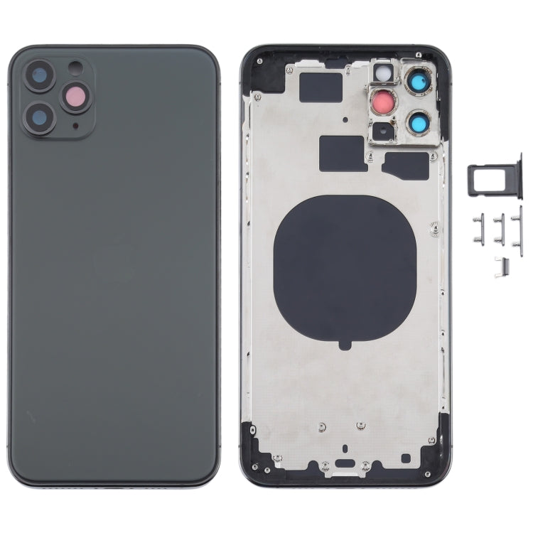 Cubierta de la Carcasa Trasera con apariencia de Imitación de iPhone 12 Para iPhone 11 Pro Max (Negro)