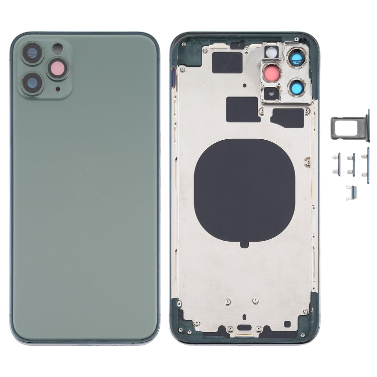 Cubierta de la Carcasa Trasera con apariencia de Imitación de iPhone 12 Para iPhone 11 Pro Max (Verde)