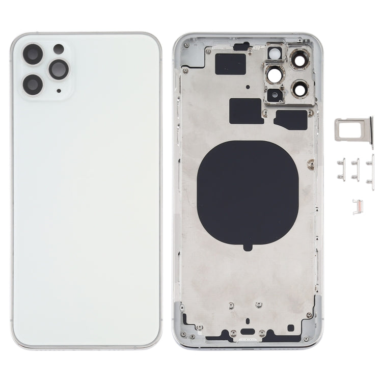 Cubierta de la Carcasa Trasera con apariencia de Imitación de iPhone 12 Para iPhone 11 Pro Max (Blanco)