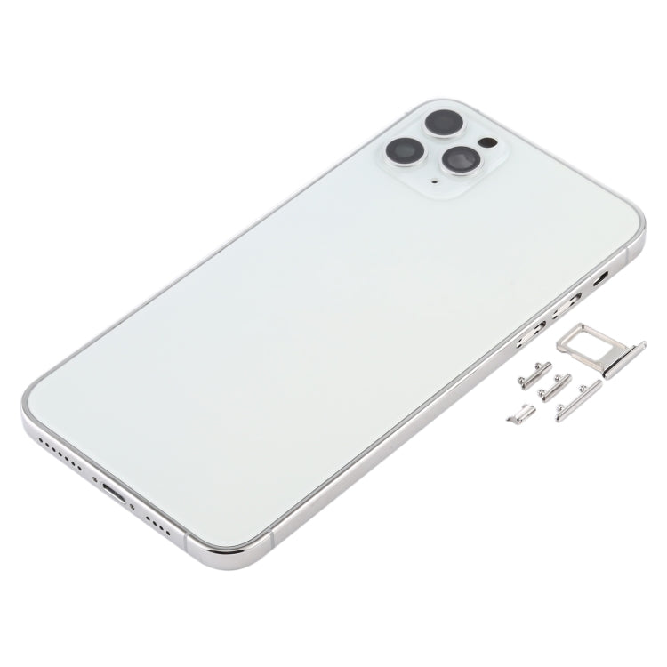iPhone 12 Imitation Look Back Housing Cover For iPhone 11 Pro Max (White)