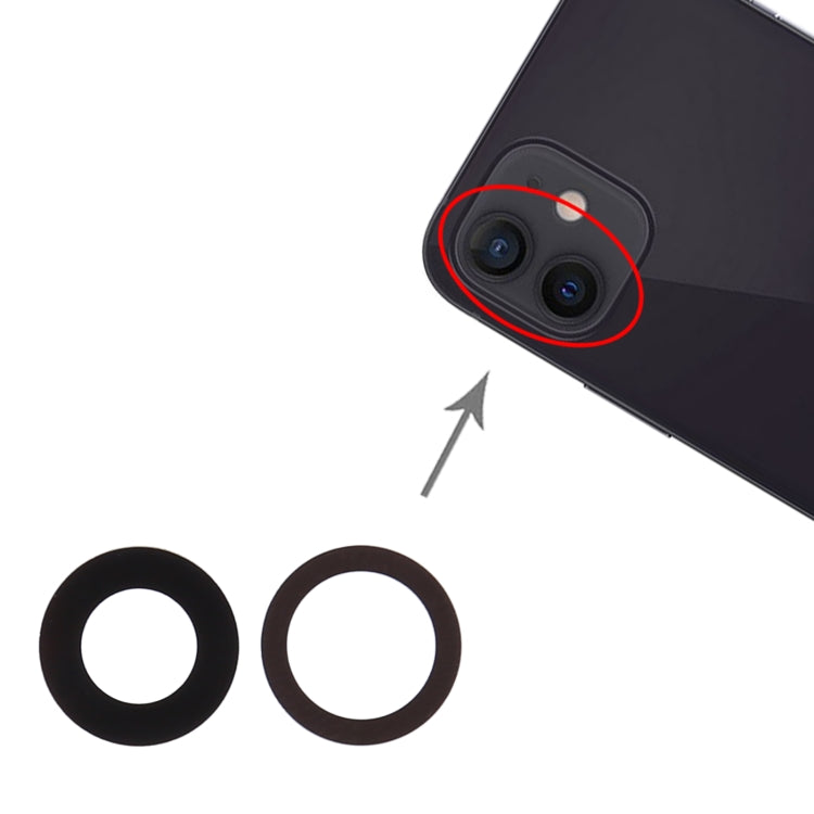 Objectif de caméra arrière pour iPhone 12