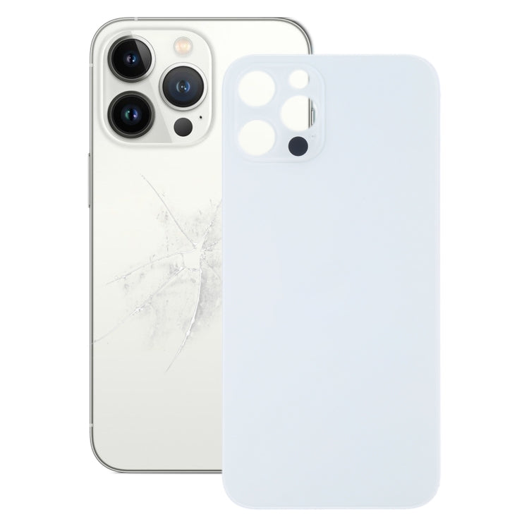 Couvercle de batterie de trou de caméra arrière de remplacement facile pour iPhone 13 Pro Max (blanc)