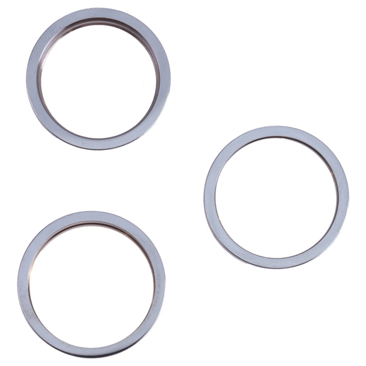 3 PCS Back Camera Glass Lens Inner Metal Protector Ring Hoop pour iPhone 13 Pro (Bleu)