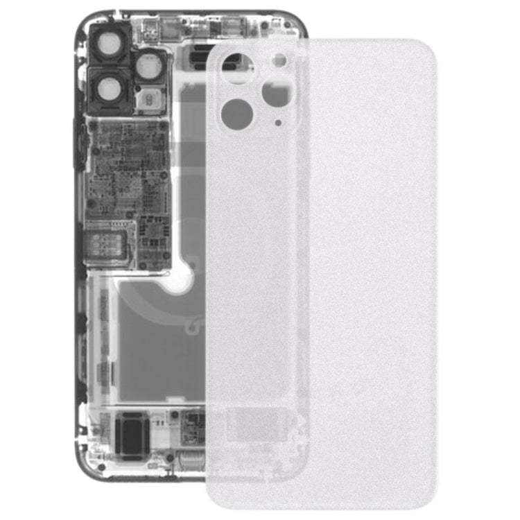 Tapa de Batería de Cristal esmerilado Transparente Para iPhone 11 Pro (Transparente)