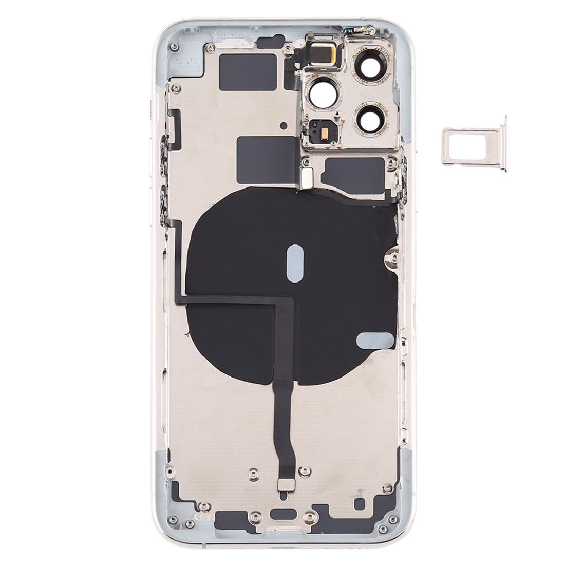 Carcasa Chasis Tapa Bateria + Piezas Apple iPhone 11 Pro Plateado