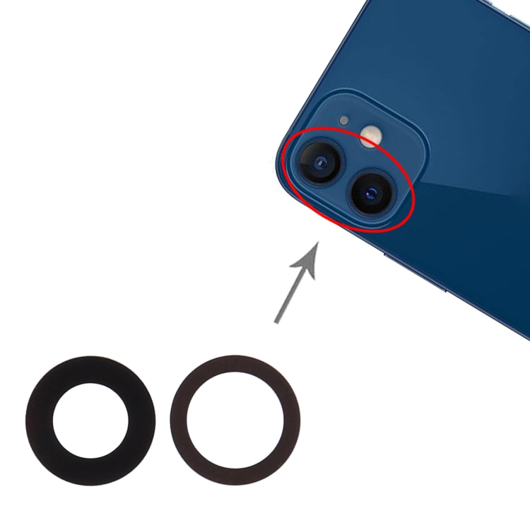 Objectif de caméra arrière pour iPhone 12 Mini