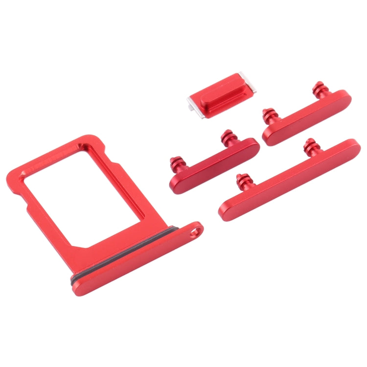 Tiroir Carte SIM + Touches Latérales pour iPhone 12 Mini (Rouge)